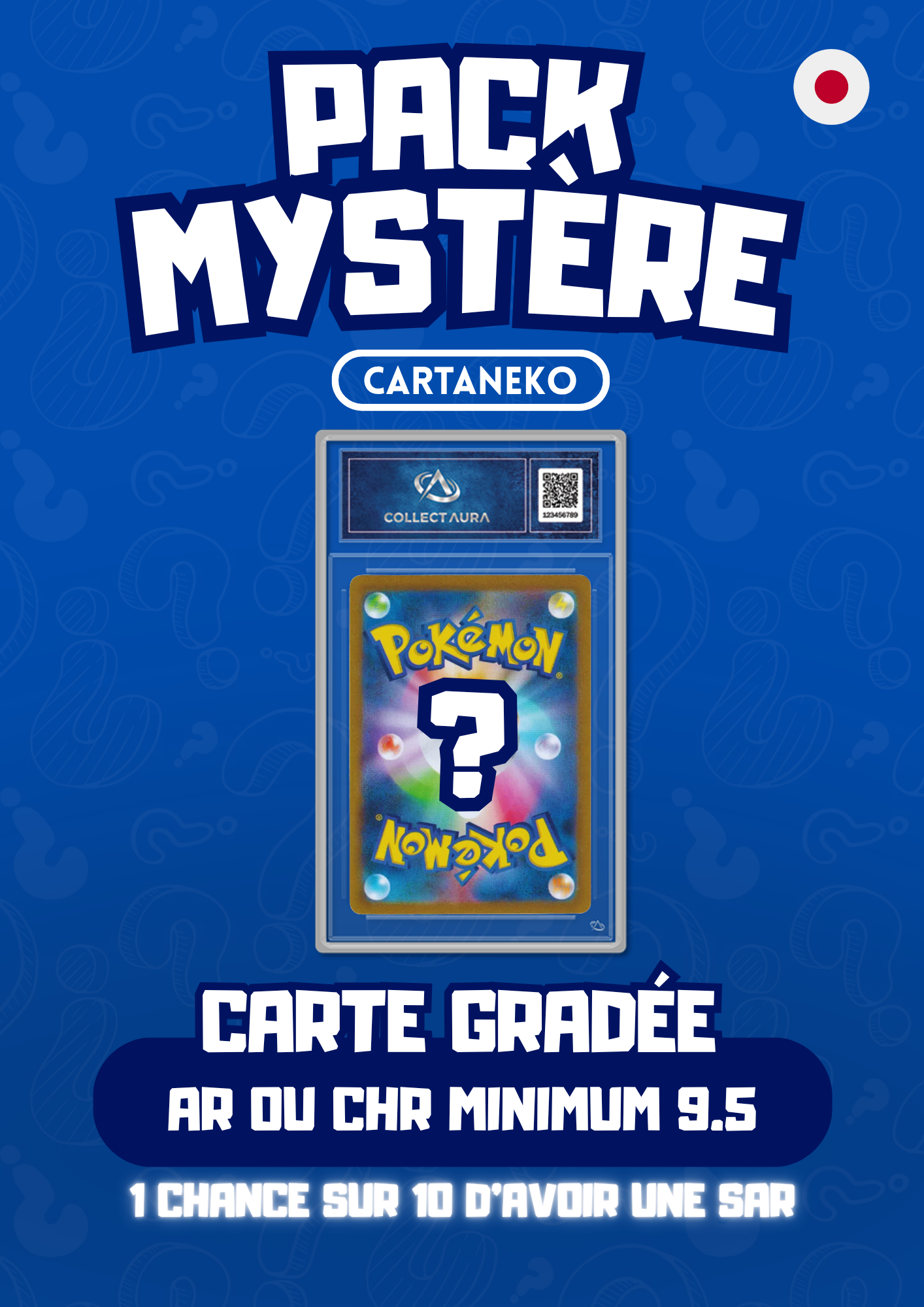 Pack mystère Pokémon carte gradée